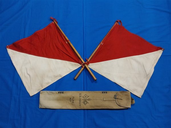 signal-corps-wwi-flag-set-in-original-bag-with-oak-poles-complete-world-war-one-issue