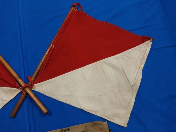 signal-corps-wwi-flag-set-in-original-bag-with-oak-poles-complete-world-war-one-issue