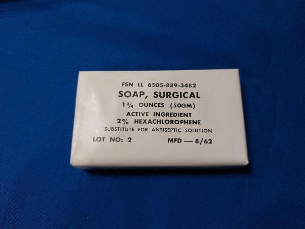 Surgical soap VN 1962 - Doughboy Military Collectables Springfield Missouri