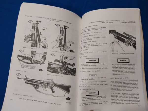 tm9-1005-manual-for-the-XM16E1-rifle-and-early-m16-techinical-break-downs-photos-soft-cover