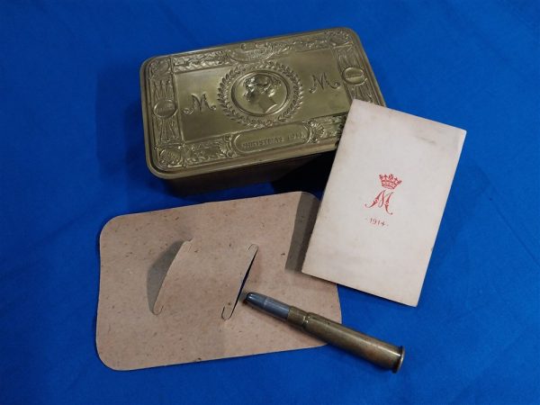 world-war-one-princess-mary-christmas-box-with-pencil-holder-card-missing-two-items-only-contains-original-red-pencil