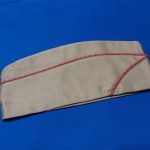 world-war-two-summer-tan-garrison-hat-with-red-and-white-cord-for-the-engineer-corps-size-medium-near-mint