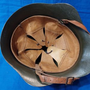 m36-russian-helmet-with-original-leather-first-year-manufacture-liner-and-chin-strap-paint-original-markings-excellent-condition-three-rivet-scarce