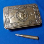 world-war-one-british-princess-mary-christmas-1914-brass-box-with-bullet-pencil-in-used-condition