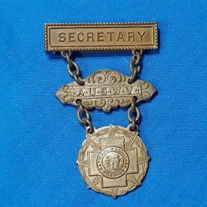 united-states-war-veterans-auxilary-ladies-pin-medal-for-secretary-position-bronze-hoag