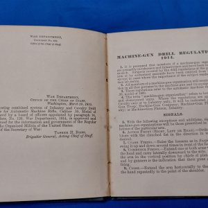 drill-regulations-for-the-1909-machine-gun-for-cavalry-and-infantry-hard-cover-64-bages-excellent-condition