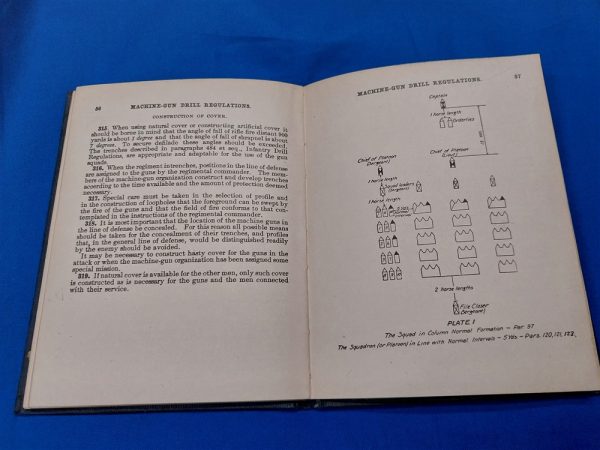 drill-regulations-for-the-1909-machine-gun-for-cavalry-and-infantry-hard-cover-64-bages-excellent-condition