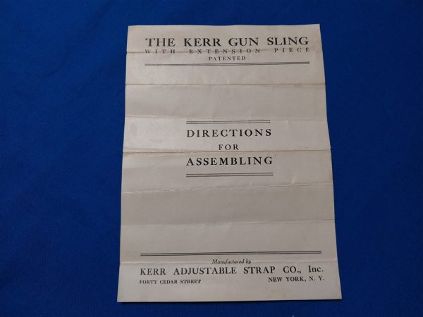 world-war-one-keer-rifle-sling-instructions-for-the-m1903-and-eddystone-rifles-excellent-condition-scarce