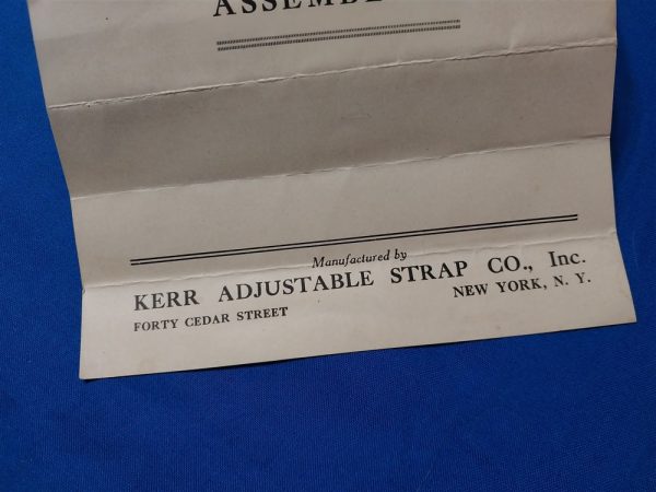 world-war-one-keer-rifle-sling-instructions-for-the-m1903-and-eddystone-rifles-excellent-condition-scarce