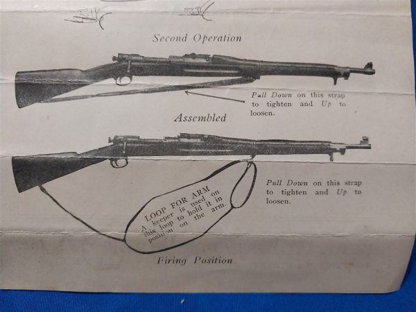 world-war-one-keer-rifle-sling-instructions-for-the-m1903-and-eddystone-rifles-excellent-condition-scarce