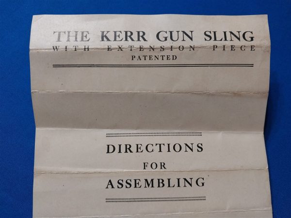 world-war-one-keer-rifle-sling-instructions-for-the-m1903-and-eddystone-rifles-excellent-condition-scarce