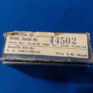 world-war-two-air-medal-box-medalic-art-empty-serial-number-light-damage-original