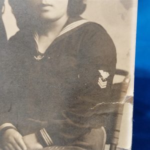 world-war-two-japanese-picture-of-woman-in-naval-uniform-sitted-beside-friend-uniform-has-rank-stripes