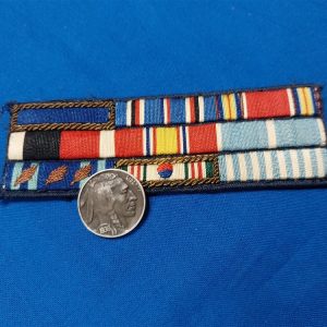 world-war-two-and-korean-war-air-force-ribbon-bar-9-total-hand-embroidered-bullion-frames-rbn-af