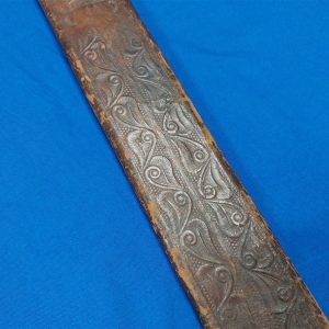 scabard-collins-machete-number-14-leather-with-tooled-marks-on-front-27l-inches-by-2-inched-wide-early example