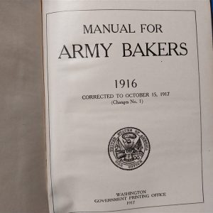 world-war-one-baker-manual-1916-dated-for-field-use-with-recipies-hard-cover-photos-equipment