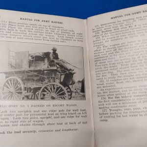 world-war-one-baker-manual-1916-dated-for-field-use-with-recipies-hard-cover-photos-equipment