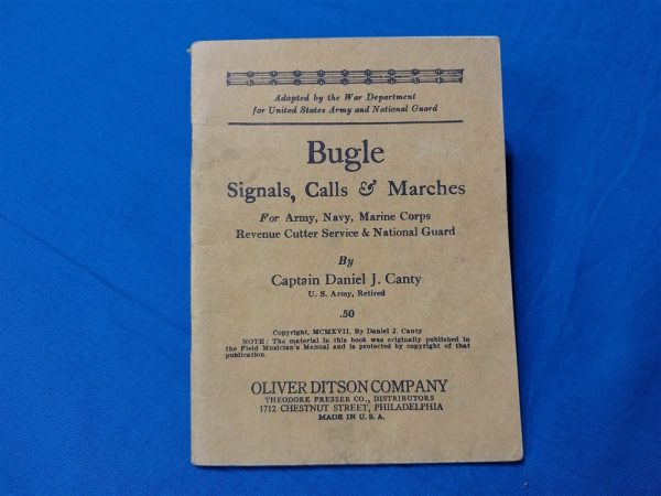 bugle-manual-instructions-world-war-one-adopted-by-war-department-for use-1917-printing-original-army