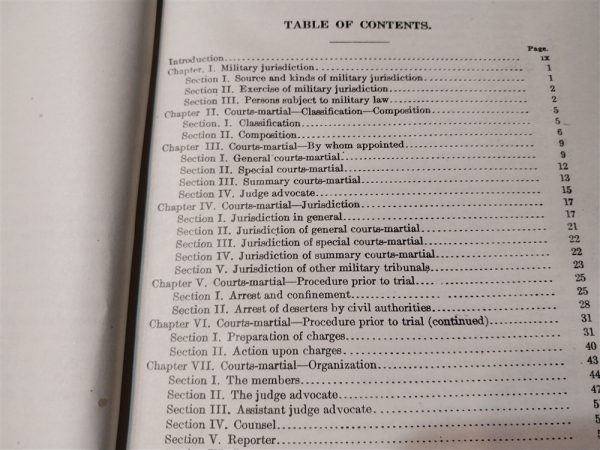 world-war-one-court-martial-book-dated-1917-hard-cover-423-pages-rules-law-punishment