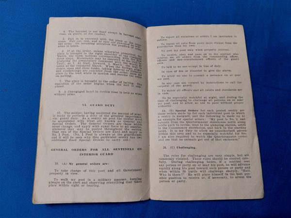 world-war-one-recruit-book-from-fort-thomas-kentucky-printed-for-information-of-training-oath-signed-in-back-soft-cover-pocket-size