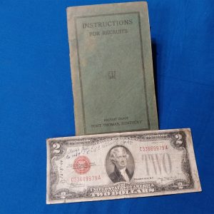 world-war-one-recruit-book-from-fort-thomas-kentucky-printed-for-information-of-training-oath-signed-in-back-soft-cover-pocket-size