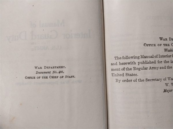 Mexican-border-war-manual-of-interior-guard-1914-dated-hard-cover-excellent-conditon