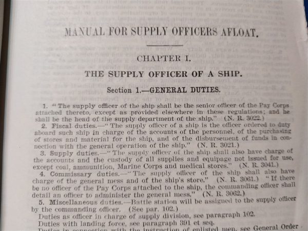 world-war-one-supply-officers-officers-a-float-1917-dated-manual-with-1918-updates-excellent-condition-hard-cover