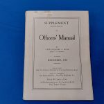 1908-dated-officers-manual-supplement-written-by-moss-for-army-soft-cover-113-pages