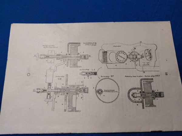 world-war-one-manual-for-pressure-gauge-for-canon-refilling-of-nitrogen-in-cylinders-on-buffers-for-recoil-1917-dated