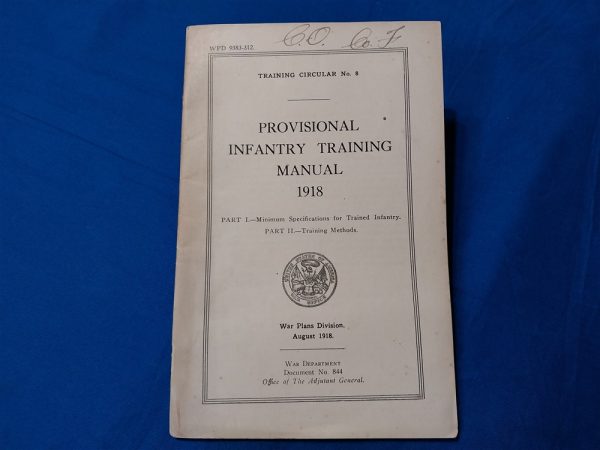 world-war-one-provisional-training-manual-for-infantry-soft-cover