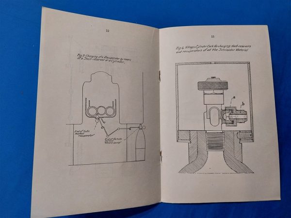 world-war-one-schneider-artillery-manual-for-the-charging-of-buffers-for-recoil-on-weapon-1917-dated