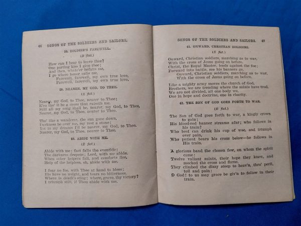 world-war-one-song-book-1917-printed-for-soldiers-and-sailors-united-states-army-printed