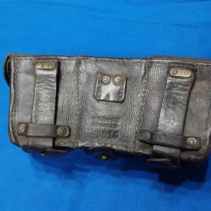 german-world-war-one-ammunition-pouch-g-98-leather-3-cell-for-field-belt-1915-dated