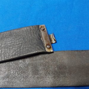 german-world-war-one-field-waist-belt-dark-brown-to-black-used-excellent-leather-no-markings-or-date-typical-pattern-hook-plate