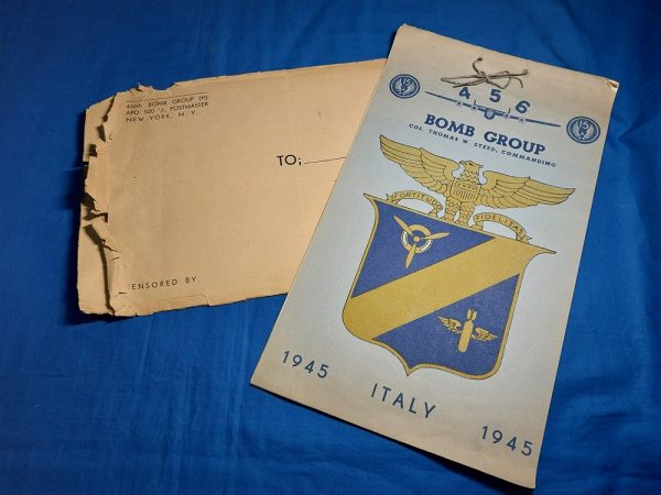 world-war-two-calander-1945-dated-456th-bomb-group-italy-with-unit-history