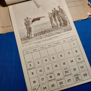 world-war-two-calander-1945-dated-456th-bomb-group-italy-with-unit-history