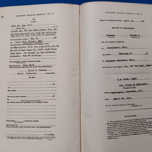 world-war-one-engineer-book-for-paper-work-of-units-including-morning-reports-sick-discharges-and-more-1918-dated-manual