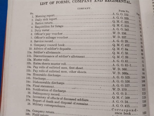 world-war-one-engineer-book-for-paper-work-of-units-including-morning-reports-sick-discharges-and-more-1918-dated-manual