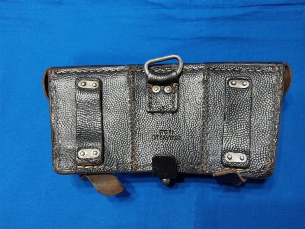 world-war-two-german-k-98-ammunition-pouch-leather-pebbled-black-with-r-b-n-number-code