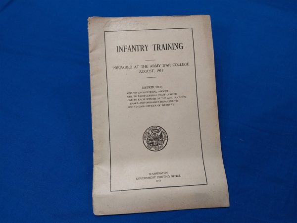 world-war-one-traing-manual-for-the-infantry-school-instructions-trench-warfare-1917-dated-small-soft-cover