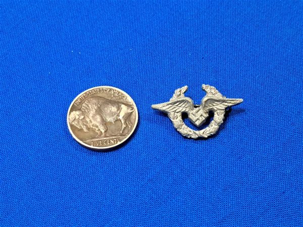 world-war-two-workers-civilian-military-service-badge-pin-fine-zinc-no-maker-mark-luftwaffe