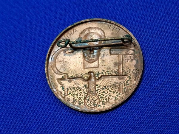 german-world-war-two-tinnie-tag-labor-day-copper-thick-construction-1934-dated-first-year