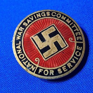 british-world-war-one-savings-committee-badge-with-patent-and-maker-mark-on-back-swastika-on-front-enamel