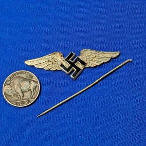 world-war-two-german-civil-air-force-pin-stick-luftwaffe-radio-operator-silver-wings-with-swastika-center