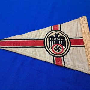 world-war-two-german-automotive-club-auto-pennant-flag-smaller-size-2-sided-multi-construction