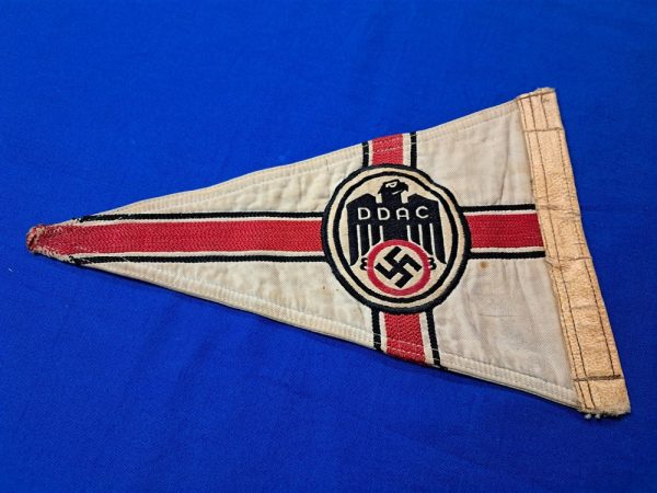 world-war-two-german-automotive-club-auto-pennant-flag-smaller-size-2-sided-multi-construction