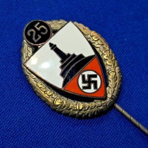 german-veterans-association-25-year-membership-stick-pin-with-wreath-excellent-condiiton-drkb