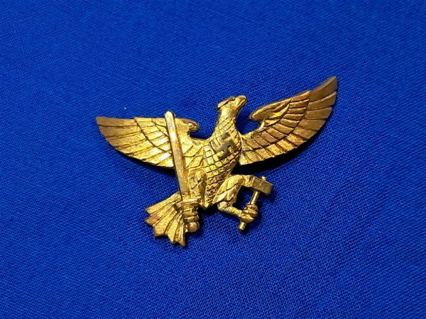 world-war-two-trumpet-eagle-for-hitler-youth-brass-gilded-no-maker-marks