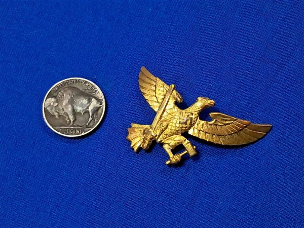 world-war-two-trumpet-eagle-for-hitler-youth-brass-gilded-no-maker-marks