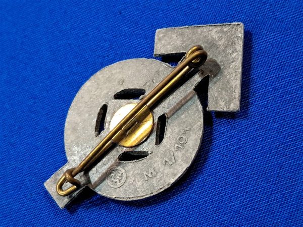 german-world-war-two-hitler-youth-proficiency-badge-pin-zinc-loss-of-bronze-finish